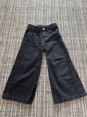 GAP Kids Black Wide-Leg Jeans